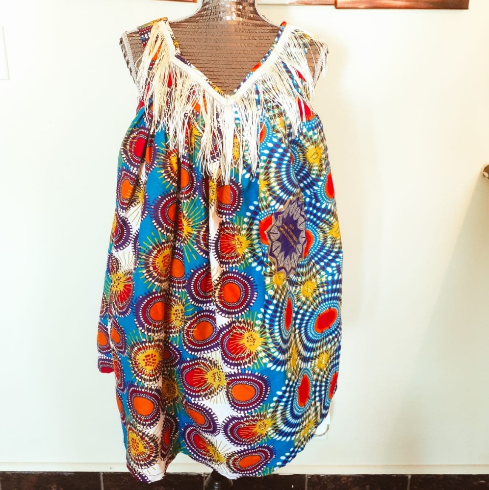 African print ,ankara, women dress, medium size,un